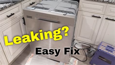 samsung dishwasher door leaking|Samsung dishwasher is leaking or has leakage error code